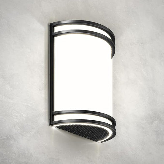 ASD LED Indoor Wall Mount Light Fixture - 10 Inch 15W Modern Interior Matte Black Dimmable Wall Sconce Light - ETL 3000K 4000K 5000K Adjustable - Hallway, Bedroom LED Wall Lights