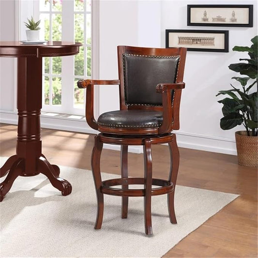 Boraam Jones Bar Height Swivel Stool - Cherry