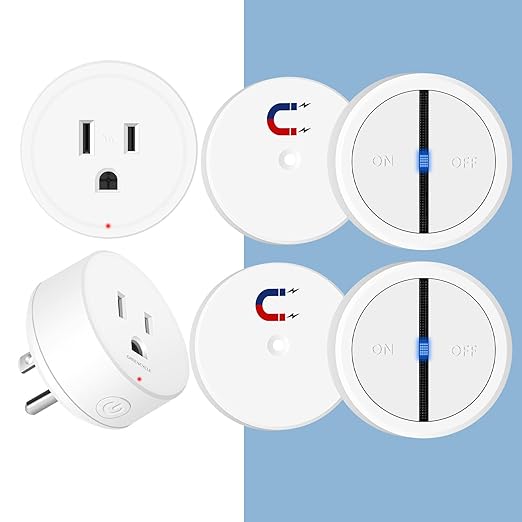 Garbage Disposal Wireless Switch 2 Kit, Greencycle Portable Remote Control Outlet,Garbage Disposal Switch with Magnetic, Remote Control Outlet,No Drilling On Sink,15A 4000V Anti-Surge 500Ft RF Range
