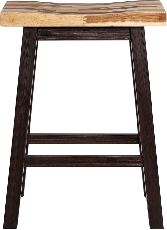 Boraam Sonoma Backless Saddle Kitchen Counter Stool - Blended Espresso