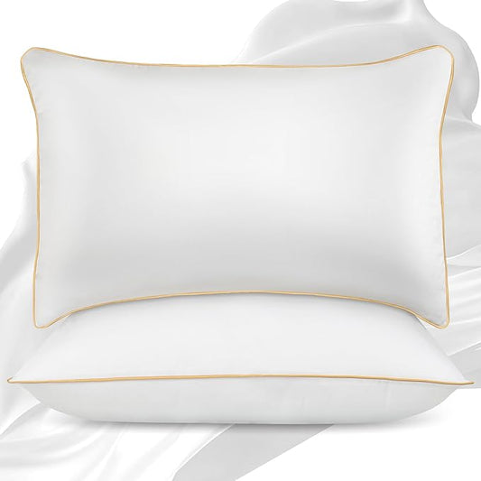 King Size Pillows Set of 2 - Down Alternative Bedding, Cooling Hotel Quality 20 x 36, Bed Sleeping Pillow for Back, Stomach or Side Sleepers