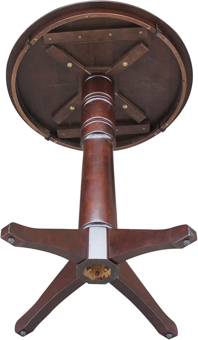IC INTERNATIONAL CONCEPTS 30" Round Top Pedestal Table - 41.9" H