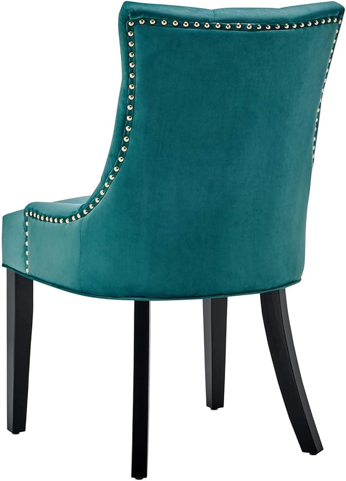 Modway Regent Tufted Performance Velvet Dining Side Chairs - Set of 2, Teal