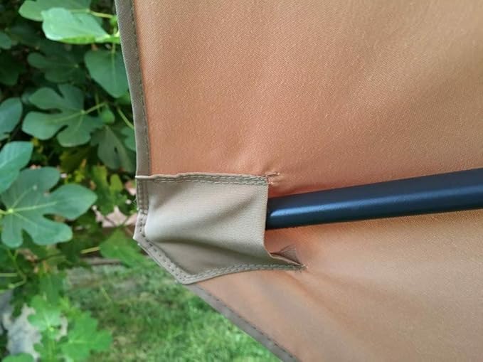 BELLRINO DECOR Replacement STRONG & THICK 9ft 6 Ribs Umbrella Canopy (Canopy Only)