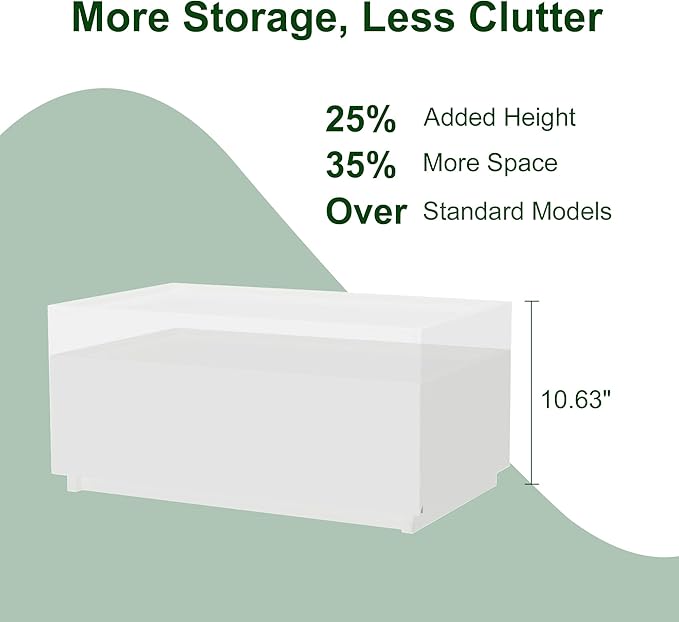 woodtalks Stackable 1 Drawer Dresser, Multi-Purpose Storage Closet Cube Dressers for Bedroom, Storage Cabinet for Entryway, Nightstand Sofa Beside Table Drawer Chest, 23.6 in, White