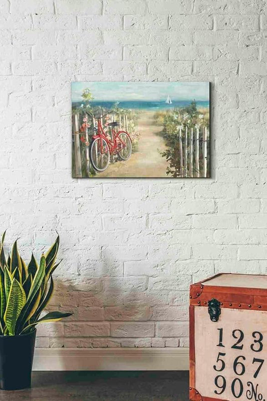 Epic Graffiti 'Summer Ride Crop' by Danhui Nai, Canvas Wall Art, 26"x18"