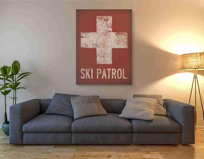 Epic Graffiti 'Ski Patrol' by Ryan Fowler, Canvas Wall Art, 40"x54"