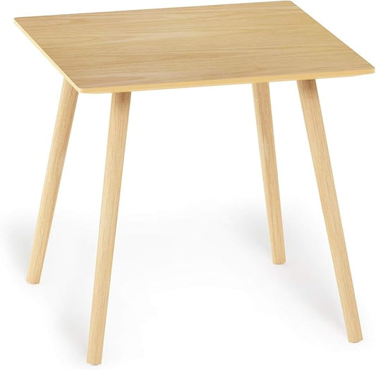 Furinno Small End Table, Square, Oak