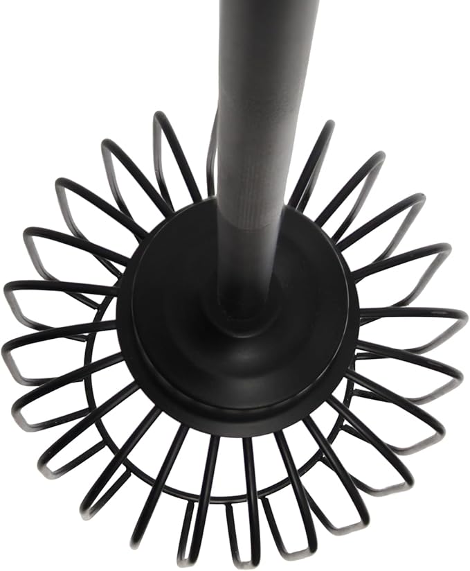 Elegant Designs PT1026-BLK 7" Industrial Farmhouse Metal Petite Adjustable Birdcage Hanging Ceiling Pendant, Black