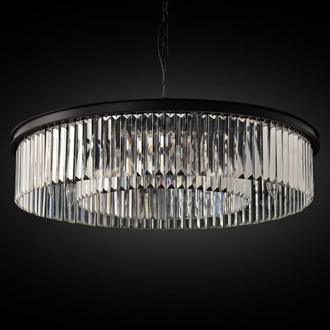 Crystal Chandeliers Modern Contemporary Ceiling Lights Fixtures Pendant Lighting for Dining Room Living Room Chandelier D33.5 (8 Lights)