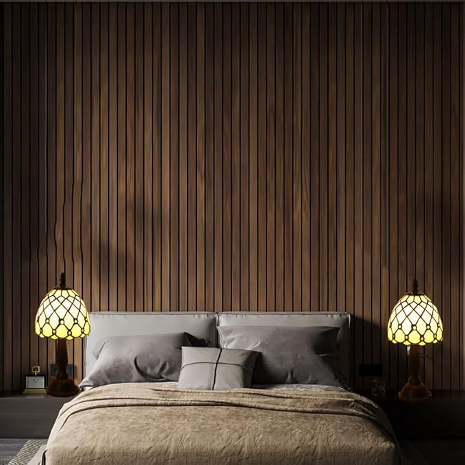 Small Tiffany Style Table Lamp,3 Color Temperature Beads Light Gold Stained Glass Table Lamps for Living Dining Room,Bedroom,Bedside Nightstand Night Light+LED E12 Bulb,6X6X13Inch