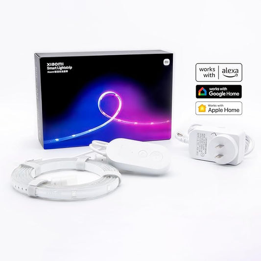 Xiaomi Smart Lightstrip (2m/6.6ft), Compatible with Alexa, Google Assistant, Apple Homekit Home App, WiFi Compatible, Music sync | Dynamic Ambient Lighting | Custom dimming | Smart-Linking