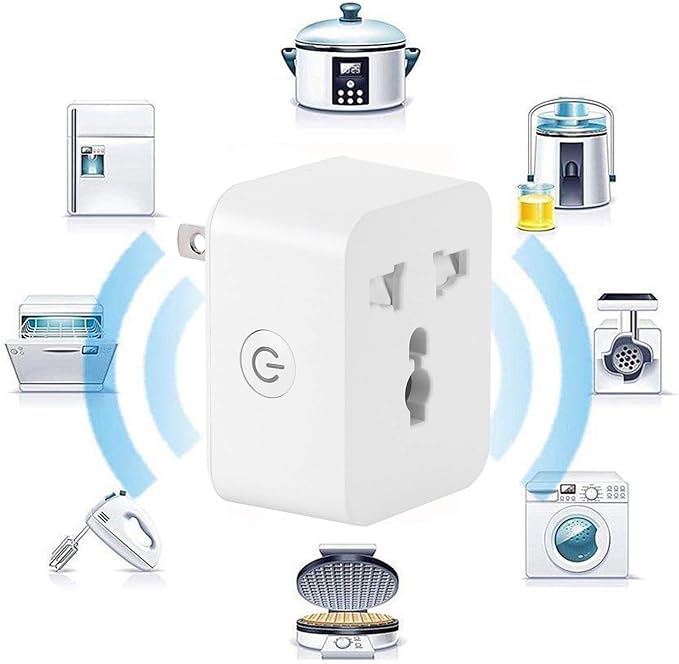Garosa Smart Plug 15A WiFi Bluetooth Timing Socket Multi Function Conversion Socket Smart Outlet Plug Electrical Outlet Switches