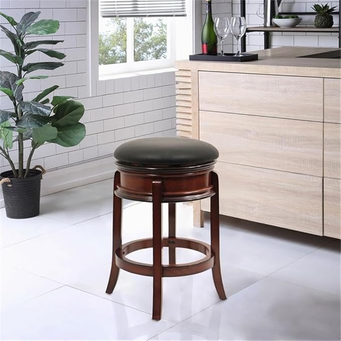 Boraam Magellan Counter Height Swivel Stool, 24-Inch, Brandy