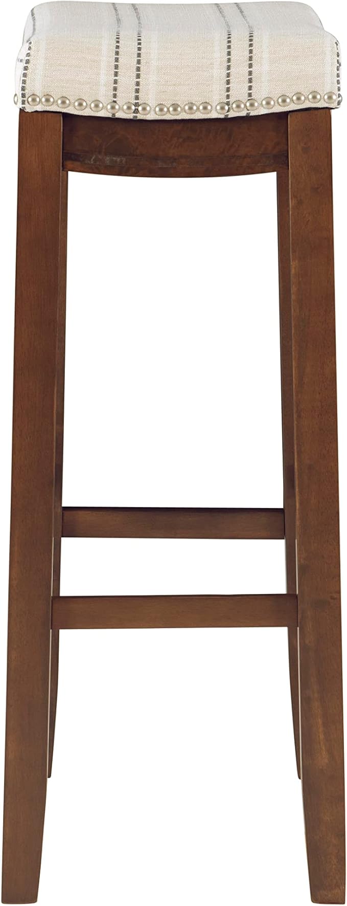 Linon Home Décor Linon 32.5" Backless Claridge Stool Rustic, Natural Bar