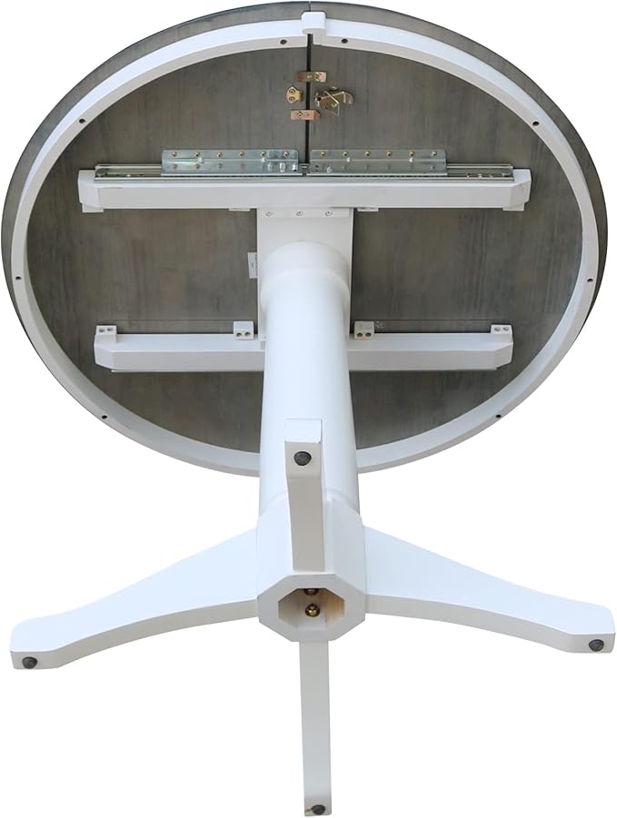 International Concepts 36" Round Table with 12" Leaf-Dining Height