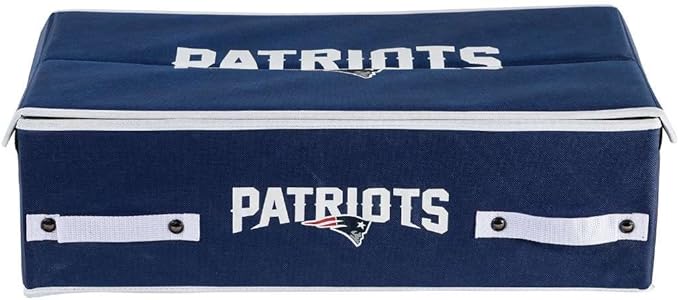 Franklin Sports NFL Under Bed Storage Bins - Folding Organizer Containers - NFL Team Office, Bedroom + Living Room Décor