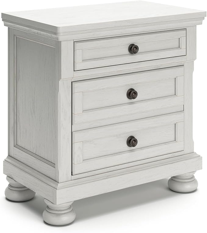 Signature Design by Ashley Robbinsdale Traditional 2 Drawer Night Stand, White