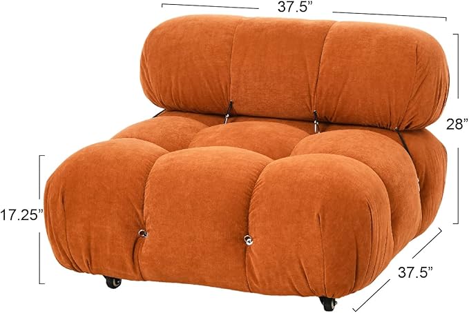 Creative Co-Op Mimosa Armless Modular Bread Chair Sofas