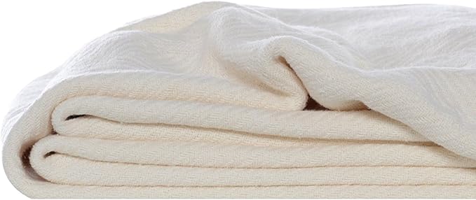 Eddie Bauer - King Blanket, Lightweight Cotton Bedding, Luxurious Bedding Set (Herringbone Bone, King)