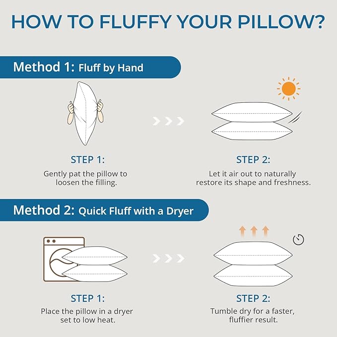 Sasttie Pillows Queen Size Set of 4, Bed Pillows for Side, Back, and Stomach Sleepers - Oeko-Tex Certified Supportive Down Alternative Plump Filling - Hotel Quality and Machine Washable, 4 Pack