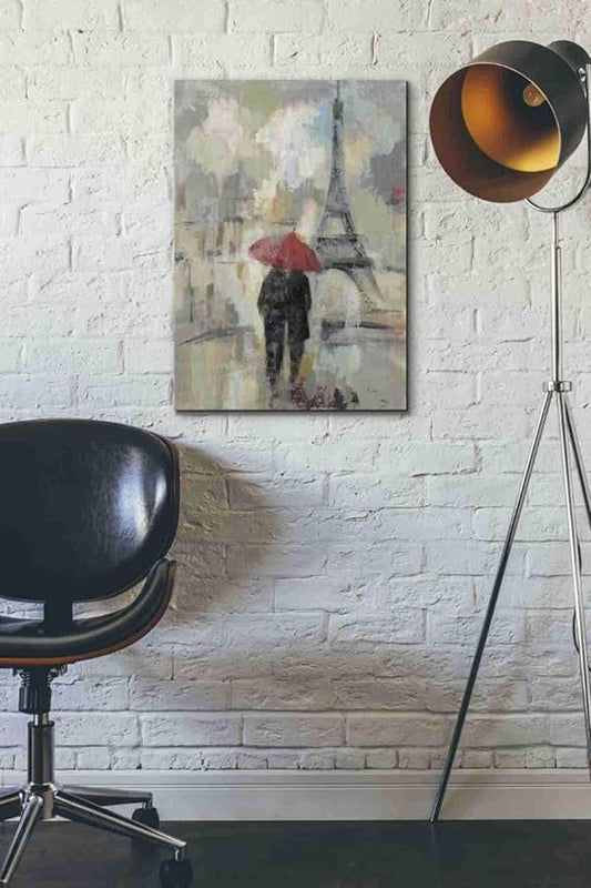 Epic Graffiti 'Rain in the City II' by Silvia Vassileva, Canvas Wall Art, 18"x26"