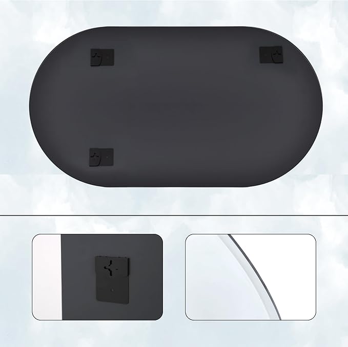 22x38 Frameless Mirror,Oval Mirror,Beveled Bathroom Mirrors for Bathroom,espejos para baños,Oval Mirrors for Wall