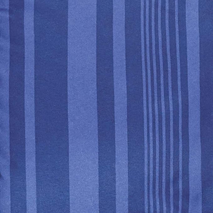 Amazon Basics Twin/Twin XL Comforter Set with Sheets, 5-Piece Blue Calvin Striped Bedding, Lightweight Microfiber Bed-in-a-Bag, Machine Washable