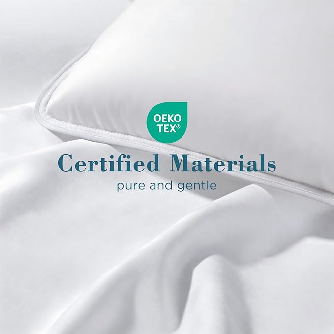 viewstar Bed Pillows King Size Set of 2, Hotel Collection, Down Alternative Soft Pillow for Back, Stomach or Side Sleepers, White
