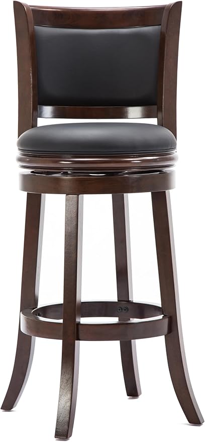 Augusta Swivel Bar Stool - Cappuccino