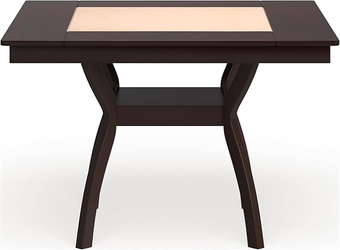 24/7 Shop at Home Aviana Contemporary Wood Counter Height Table, Dark Cherry and Ivory