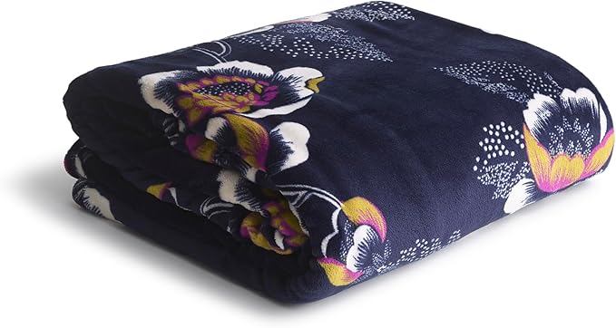 Vera Bradley Women's Fleece Oversized Throw Blanket, Seurat Floral