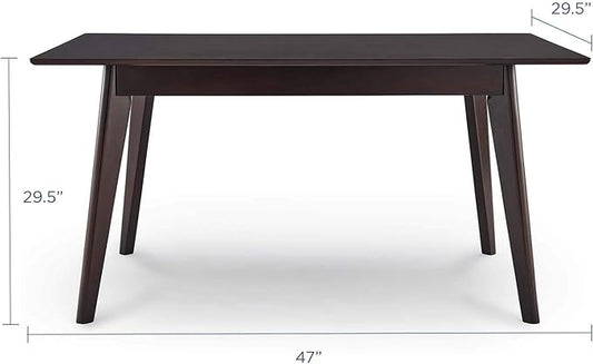 Modway Oracle 47" Rectangle Dining Table, Cappuccino