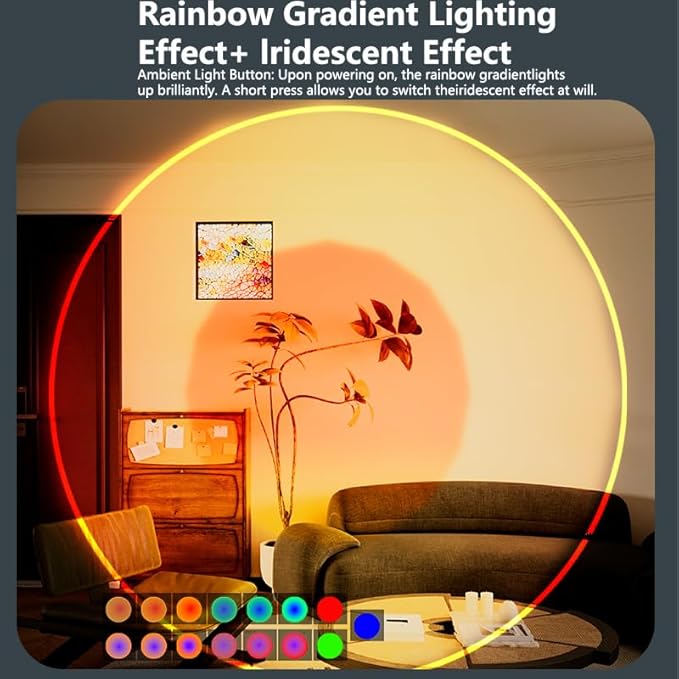 Rechargeable Motion Sensor Wall Sconce, Battery Operated Indoor Night Light with Magnetic Mount, RGB Colorful LED Ambient Lighting for Hallway, Stairs, Bathroom & Kids Room (USB-C)