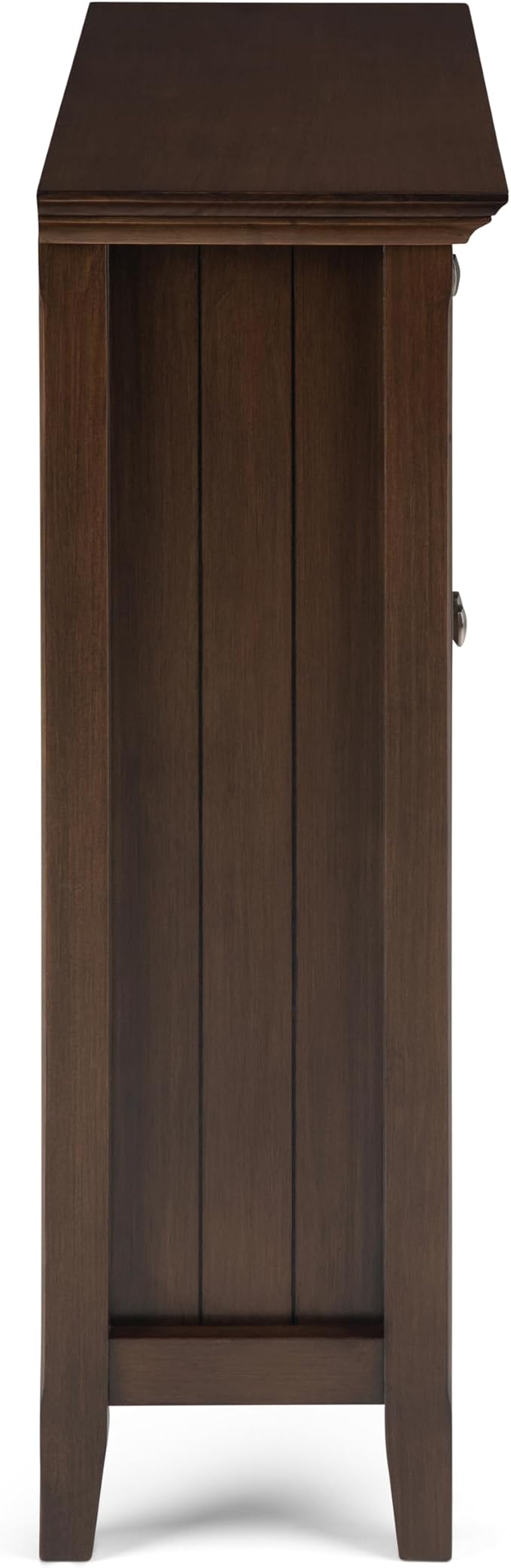 SIMPLIHOME Acadian Storage Cabinet - 36 inch Wide Solid Wood Entryway Storage Cabinet in Natural Aged Brown, Transitional Cabinet for Hallway or Living Room with 2 Drawers and Adjustable Shelves