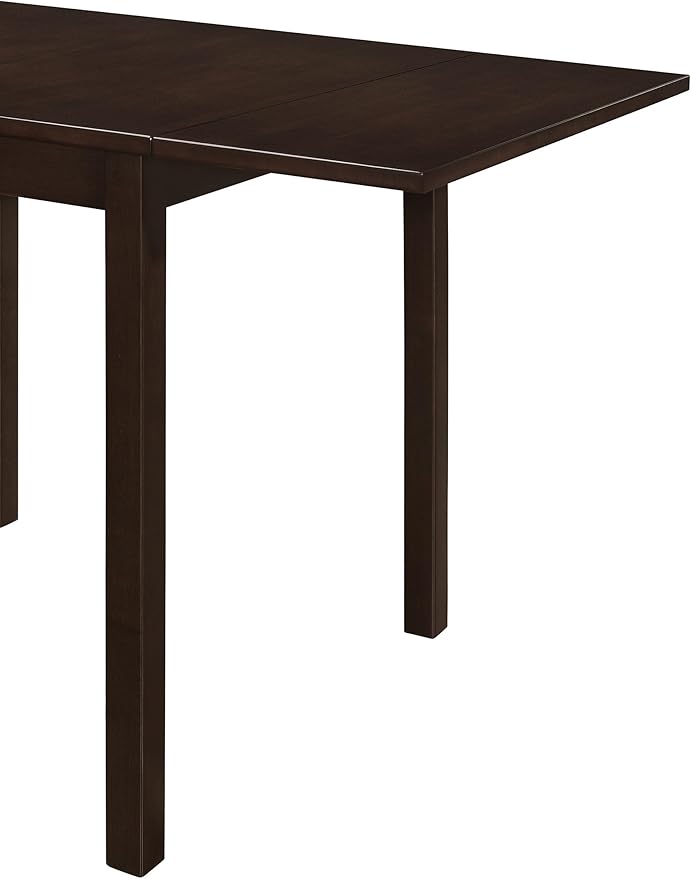 Coaster Home Furnishings - Kelso - Asian Hardwood and MDF - Rectangular Dining Table with Extension Leaf - Kitchen, Dining Room - 52-Inch - Cappuccino - 190821