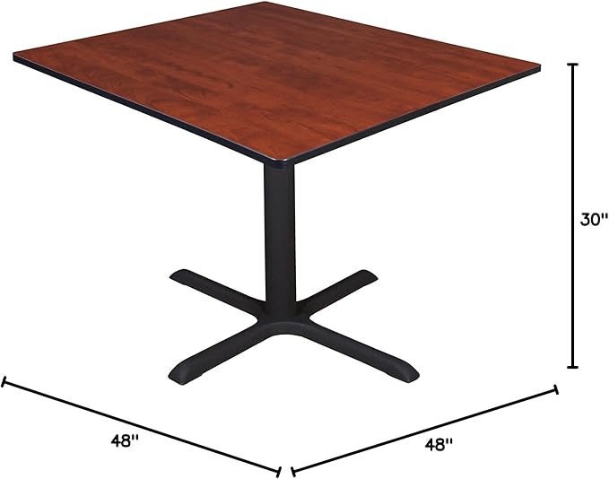 Cain 48" Square Breakroom Table- Cherry