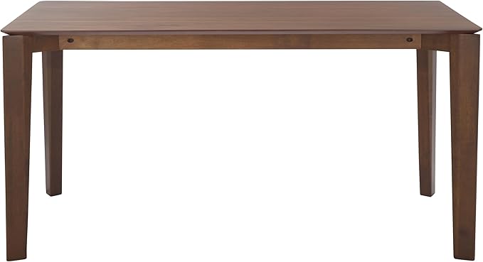 SAFAVIEH Couture Collection - Alyssamarie Walnut Rectangle Wood Dining Table, Modern Tapered Leg Design (SFV6715A)