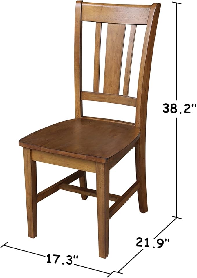 International Concepts 3 Piece 30" Round Dining Set in Pecan