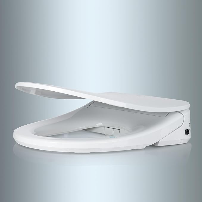 WOODBRIDGE Electronic Bidet Seat with Automatic open and close lid, Child Wash, Elongated Soft Close, White BID03