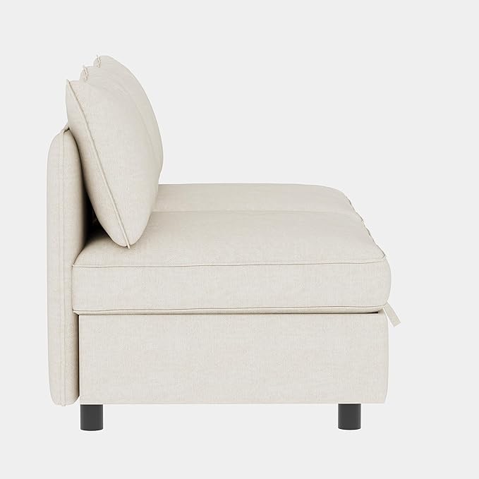 ERYE 68-Inch Loveseat Modular Sofa Deep Seat Storage Sectional Sofa Couch with Free Combination Backrests and Armrests,2 Seat Chenille Upholstered Love Seat Couch for Living Room Bedroom Office | Space Saving