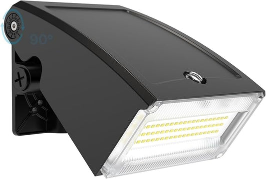 LED Wall Pack Light - 30W/40W/60W Dusk to Dawn Outdoor Lighting - 𝟏𝟐𝟎𝐕 5000K Porch Light, IP65 Waterproof Adjustable Outdoor Security Lighting for Warehouse Yard Barn Garage Factory Loading Bay