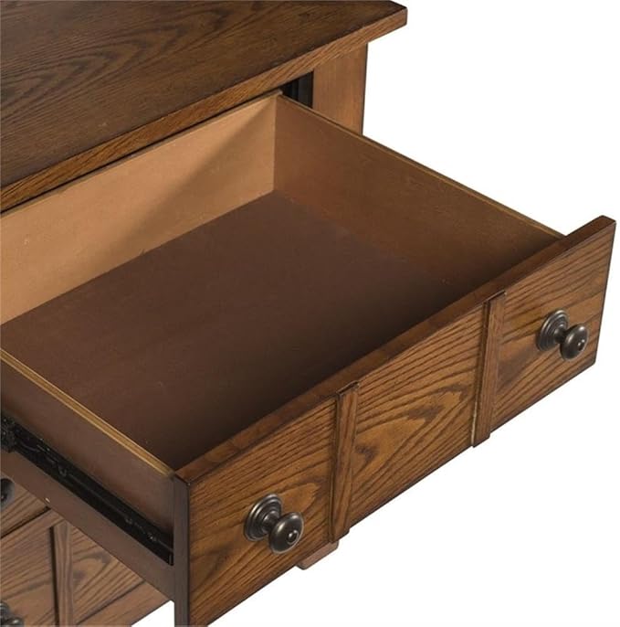 Liberty Furniture Grandpa's Cabin Drawer Night Stand, 27" x 17" x 27", Aged Oak