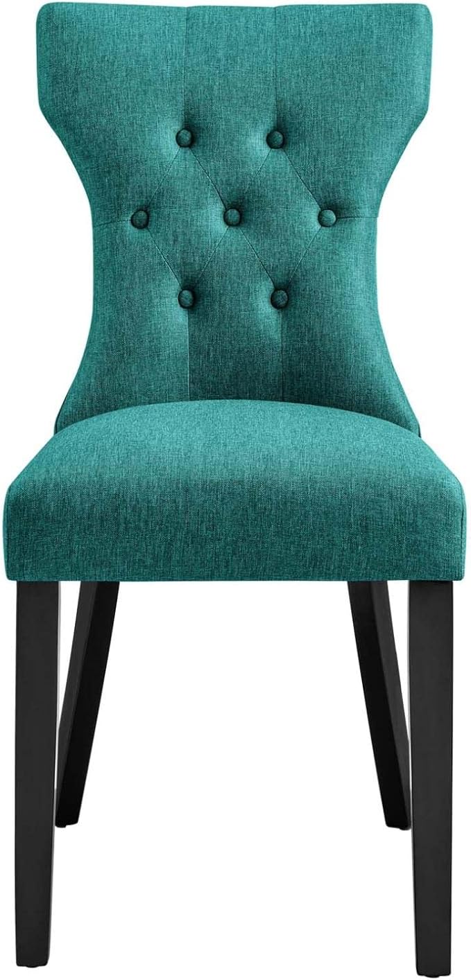 Modway Silhouette Chair, Teal 24.5 x 18 x 36