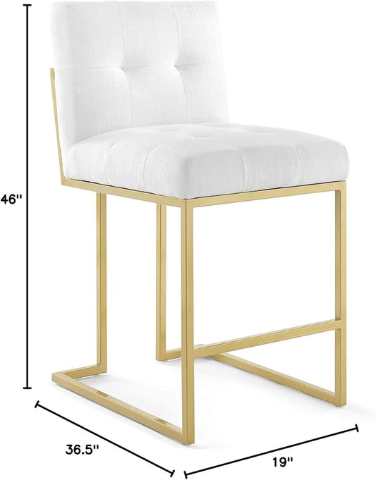 Modway Privy dining-chairs, Gold White