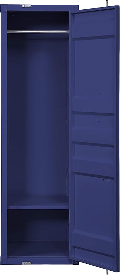 Acme Cargo Wardrobe Armoire with 1 Door in Blue