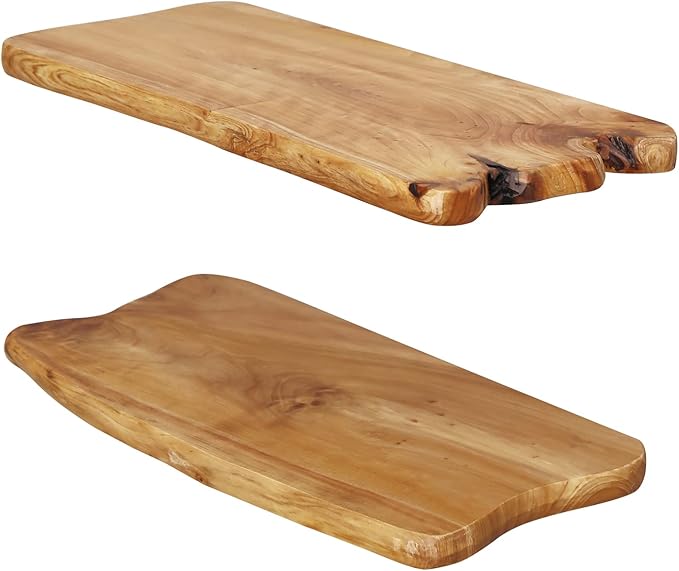 WELLAND 16” Cedar Natural Edge Floating Shelf Set of 2