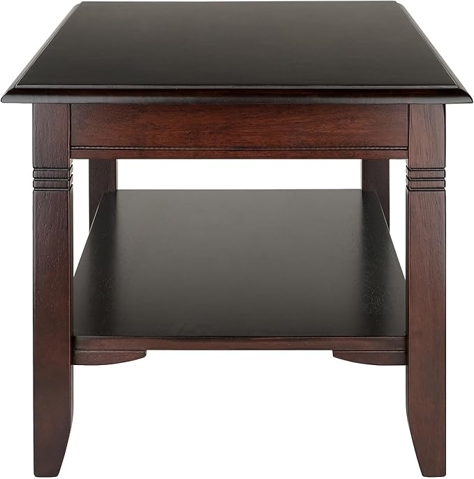 Winsome Nolan Coffee Table, for Living Room, 18", Cappuccino