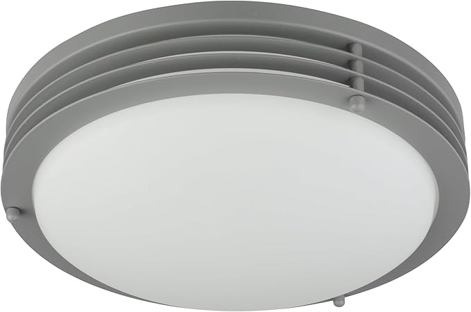 Good Earth Lighting Majestic Ceiling Fixture, 11-in, 1100 Lumens, Dimmable, Matte Grey
