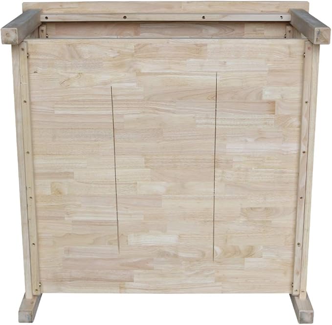 Solid Wood Hampton Square Coffee Table, Unfinished